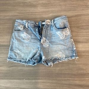 Butterfly Jean Shorts